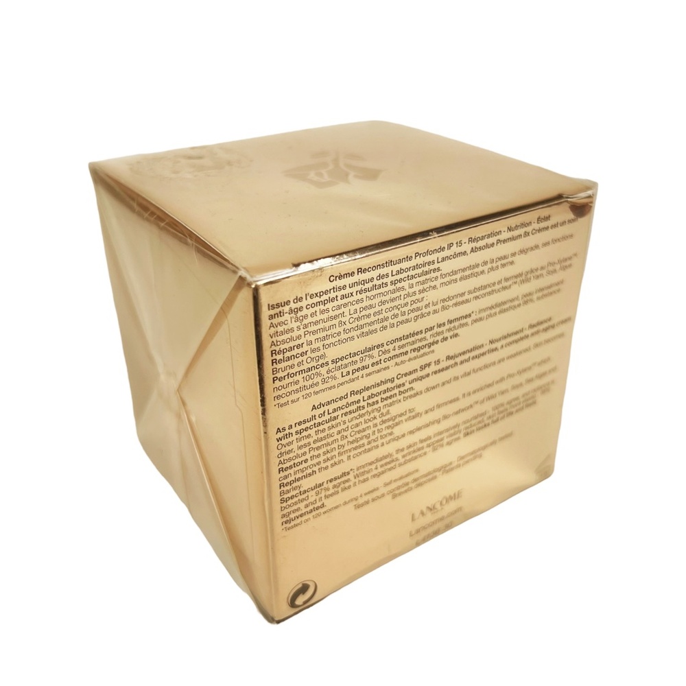 LANCOME Absolue Premium Bx  Advanced Replenishing Cream SPF 15  1.7 oz Sealed - Picture 3 of 10